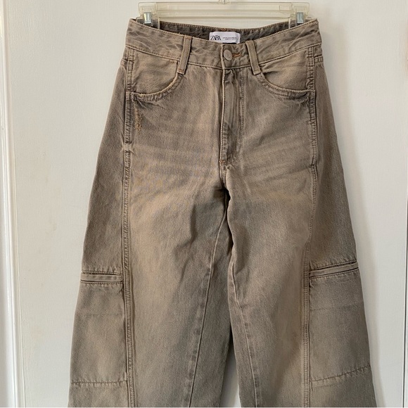 Zara wide leg cargo jeans - Picture 2 of 5
